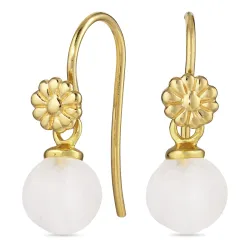 kukka kuukivi korvakorukoukut  kullattu hopea