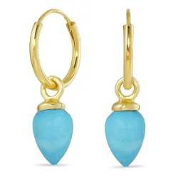 12 mm turkiisi rengas  kullattu hopea