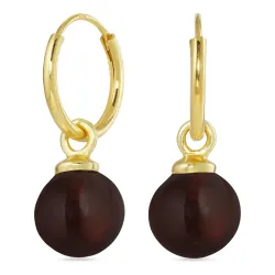 12 mm punainen kristalli rengas  kullattu hopea