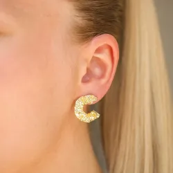 rengaskorvakorut  kullattu messinki - Eliné