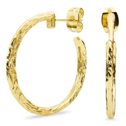 rengaskorvakorut  kullattu messinki - Eliné