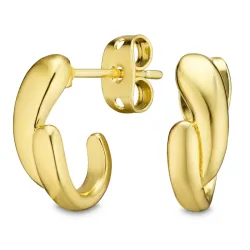 rengaskorvakorut  kullattu messinki - Eliné