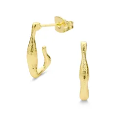 rengaskorvakorut  kullattu messinki - Eliné