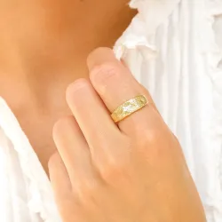 sormus kullattu messinki - Eliné