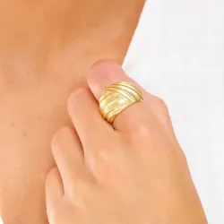 sormus kullattu messinki - Eliné