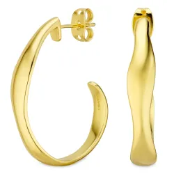 rengaskorvakorut  kullattu messinki - Eliné