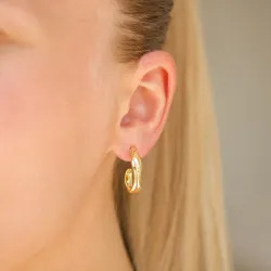 rengaskorvakorut  kullattu messinki - Eliné