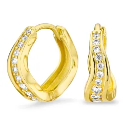 zirkoni rengas  kullattu messinki - Eliné