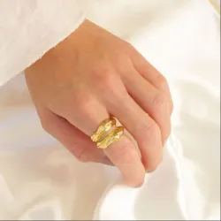 sormus kullattu messinki - Eliné