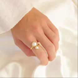 helmi sormus kullattu messinki - Eliné