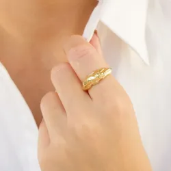 sormus kullattu messinki - Eliné