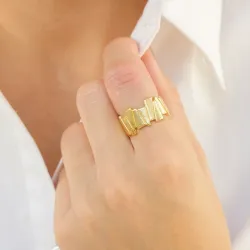 sormus kullattu messinki - Eliné