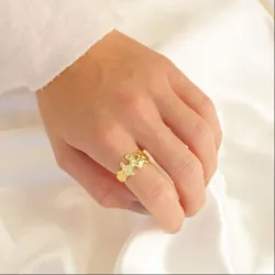 sormus kullattu messinki - Eliné