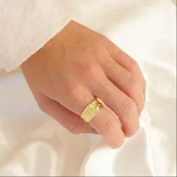 sormus kullattu messinki - Eliné