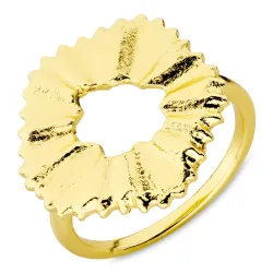 kukka sormus kullattu messinki - Eliné