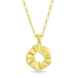 kukka kaulaketju kullattu messinki - Eliné