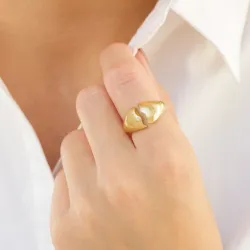 sormus kullattu messinki - Eliné