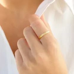 sormus kullattu messinki - Eliné