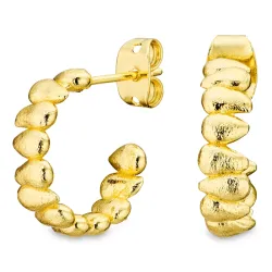 rengaskorvakorut  kullattu messinki - Eliné