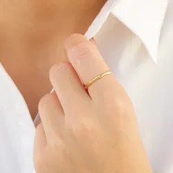 sormus kullattu messinki - Eliné