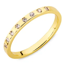 zirkoni sormus kullattu messinki - Eliné