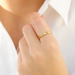 sormus kullattu messinki - Eliné