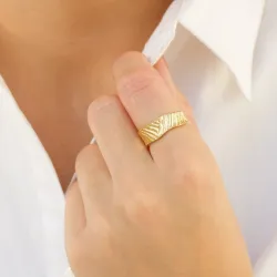 sormus kullattu messinki - Eliné