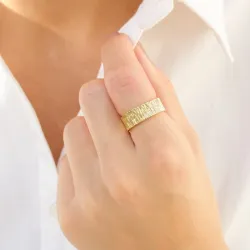 sormus kullattu messinki - Eliné