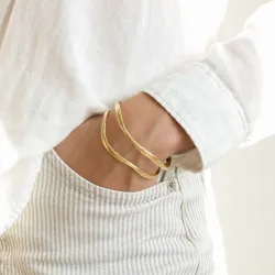 rannerengas kullattu messinki  x 21,8 mm  - Eliné