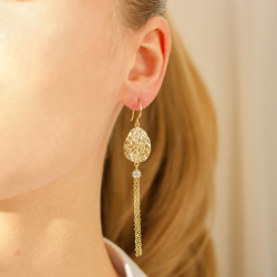 zirkoni korvarenkaat  kullattu messinki - Eliné