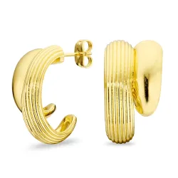 rengaskorvakorut  kullattu messinki - Eliné