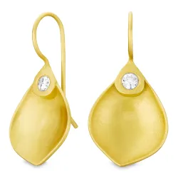 zirkoni korvarenkaat  kullattu messinki - Eliné