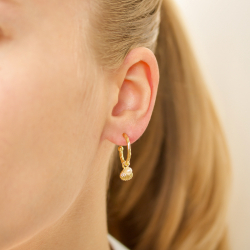 helmi rengaskorvakorut  kullattu messinki - Eliné