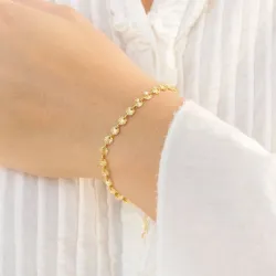 rannekoru kullattu messinki - Eliné