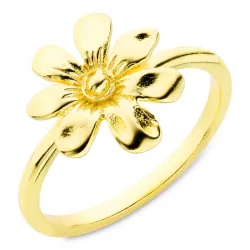 kukka sormus kullattu messinki - Eliné