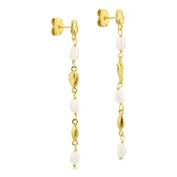 helmi ketjukorvakorut  kullattu messinki - Eliné