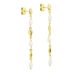 helmi ketjukorvakorut  kullattu messinki - Eliné