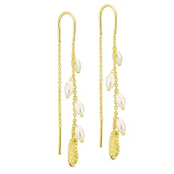 helmi ketjukorvakorut  kullattu messinki - Eliné