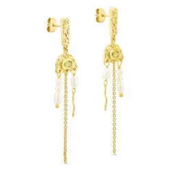 prehnite korvarenkaat  kullattu messinki - Eliné