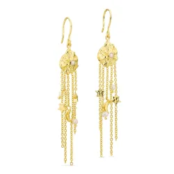 helmi ketjukorvakorut  kullattu messinki - Eliné