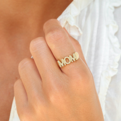 mom sormus kullattu messinki - My Letter