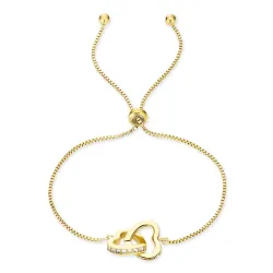 vedenkestävät sydän rannekoru kullattu teräs - OCEANA