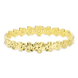 vedenkestävät kukka rannerengas kullattu teräs - OCEANA