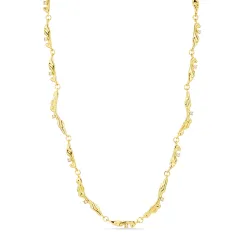 vedenkestävät zirkoni kaulaketju kullattu teräs - OCEANA