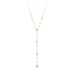 vedenkestävät zirkoni kaulaketju kullattu teräs - OCEANA