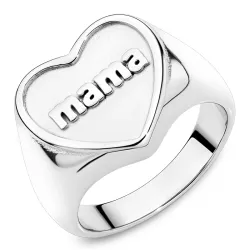 vedenkestävät sydän sormus teräs - OCEANA