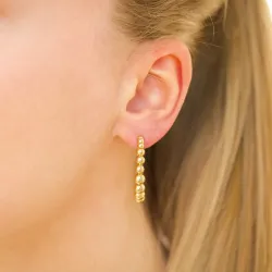 vedenkestävät rengaskorvakorut  kullattu teräs - OCEANA