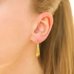 vedenkestävät rengaskorvakorut  kullattu teräs - OCEANA