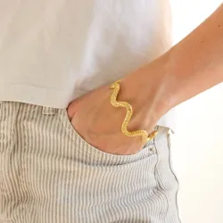 vedenkestävät rannerengas kullattu teräs - OCEANA