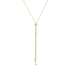 vedenkestävät Y-kaulakoru kullattu teräs - OCEANA